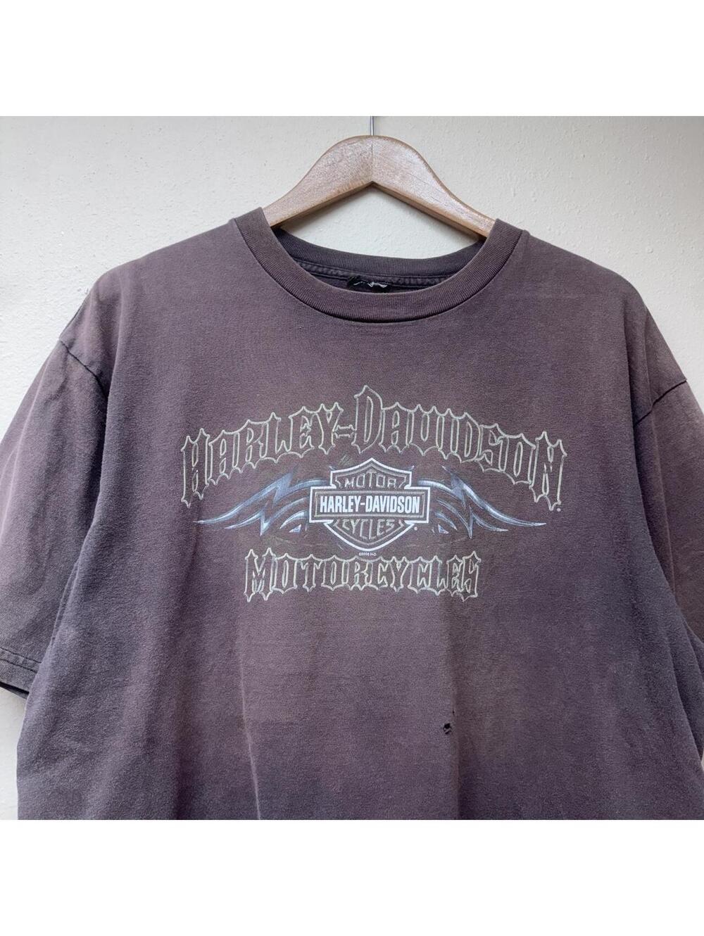 Vintage Y2K Harley Tee with an insane Fade and distressing